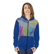 Load image into Gallery viewer, Wicked Lines Unisex Zip Hoodie (Blue) Printify All Over Prints - Tracy McCrackin Photography