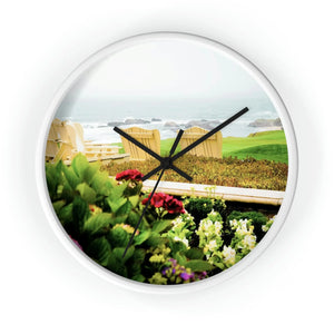 Beach Time Wall clock - Carmel, California White / 10" / Black Printify Home Decor - Tracy McCrackin Photography