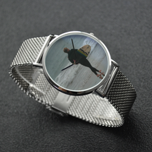 Load image into Gallery viewer, Surf’s Up - Waterproof Quartz Stainless Steel Band Watch Printy6 Lifestyle - Tracy McCrackin Photography