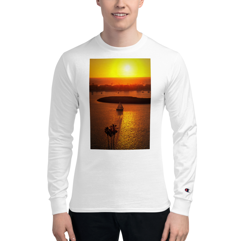 California Sunset Champion Long Sleeve Shirt Black / S Printful Clothing - Tracy McCrackin Photography