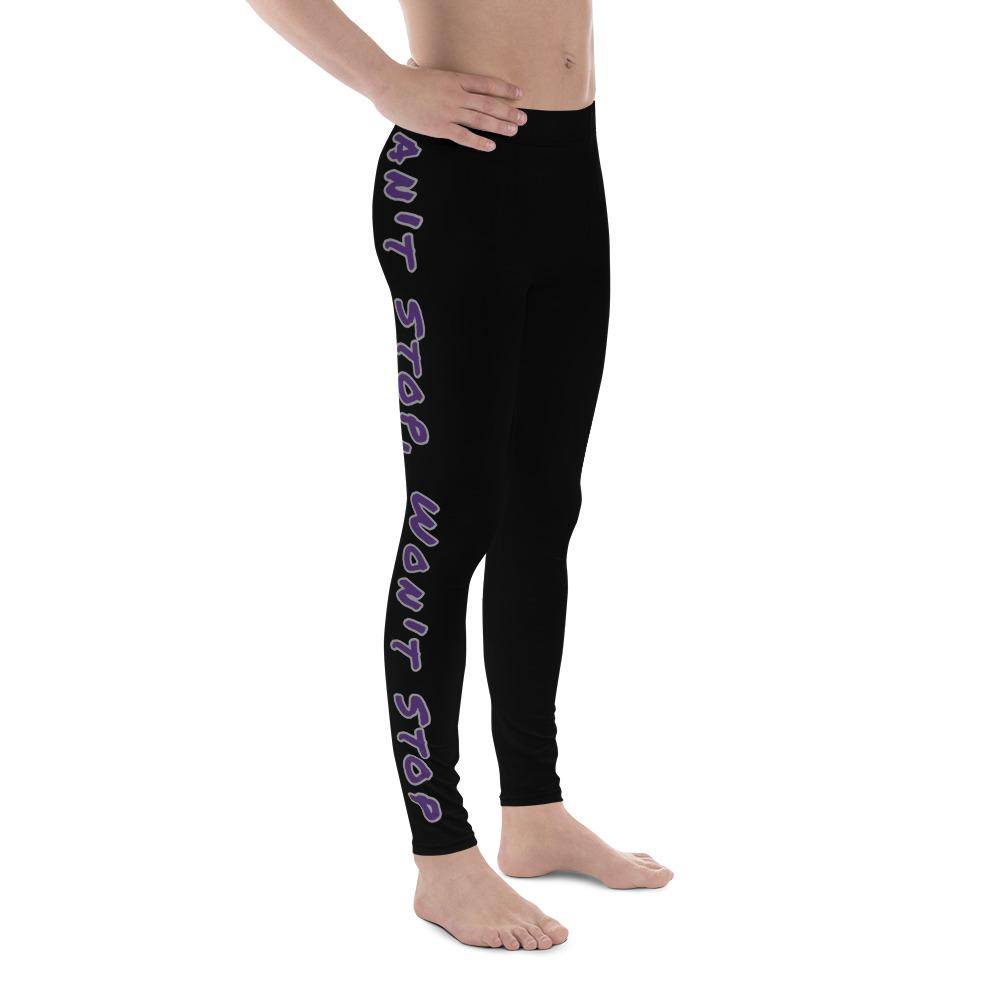 Can't Stop Men's Workout Leggings (Black) XS Tracy McCrackin Photography Clothing - Tracy McCrackin Photography