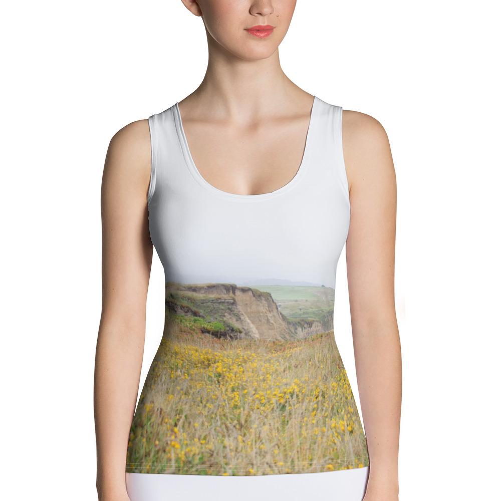 Carmel Cliffs Tank Top - Carmel, California XS Tracy McCrackin Photography Clothing - Tracy McCrackin Photography