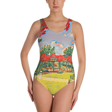 Load image into Gallery viewer, Garden Escape One-Piece Swimsuit XS Tracy McCrackin Photography - Tracy McCrackin Photography