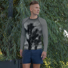 Load image into Gallery viewer, Joshua Tree Unisex Rash Guard (B&amp;W) XS Tracy McCrackin Photography Clothing - Tracy McCrackin Photography