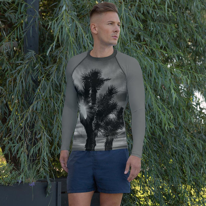 Joshua Tree Unisex Rash Guard (B&W) XS Tracy McCrackin Photography Clothing - Tracy McCrackin Photography