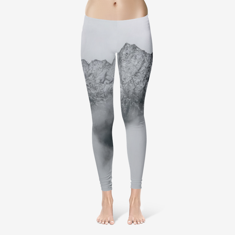 Mountain Mist Temp Control Cotton Leggings S Printy6 Clothing - Tracy McCrackin Photography