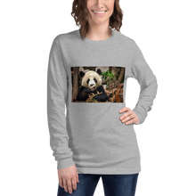 Load image into Gallery viewer, Panda Love Long Sleeve Tee Giclee / White / XS Printful Clothing - Tracy McCrackin Photography