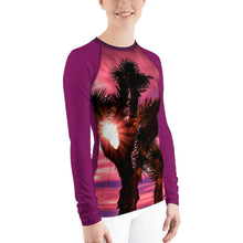 Load image into Gallery viewer, Joshua Tree Unisex Rash Guard (Pink) - California S Tracy McCrackin Photography - Tracy McCrackin Photography