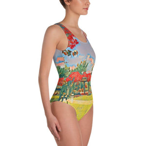 Garden Escape One-Piece Swimsuit XS Tracy McCrackin Photography - Tracy McCrackin Photography