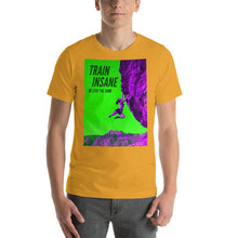 Load image into Gallery viewer, Train Insane Short-Sleeve Unisex T-Shirt Giclee / Black / XS Tracy McCrackin Photography - Tracy McCrackin Photography