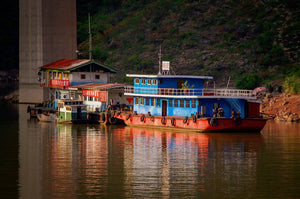 colorful-boats-along-the-yangtzy Giclee / Colored / 5 x 7 Tracy McCrackin Photography Gicl‚e - Tracy McCrackin Photography