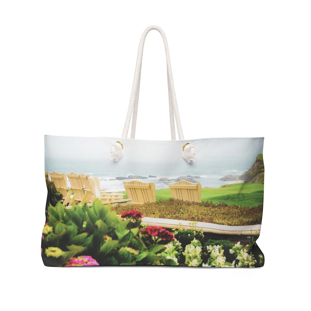 Beachy Weekender Bag - Carmel, California 24x13 Printify Bags - Tracy McCrackin Photography