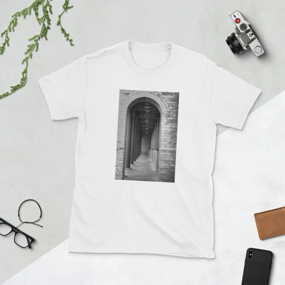 Architectural BW Short-Sleeve T-Shirt Giclee / White / S Printful Clothing - Tracy McCrackin Photography