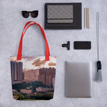 Load image into Gallery viewer, City by Sunset Tote bag Giclee / Black Printful Bags - Tracy McCrackin Photography