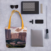 Load image into Gallery viewer, City by Sunset Tote bag Giclee / Black Printful Bags - Tracy McCrackin Photography