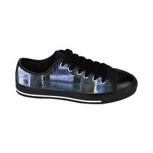 Load image into Gallery viewer, Beach Pier Men&#39;s Sneakers Black / US 9 Printify Clothing - Tracy McCrackin Photography