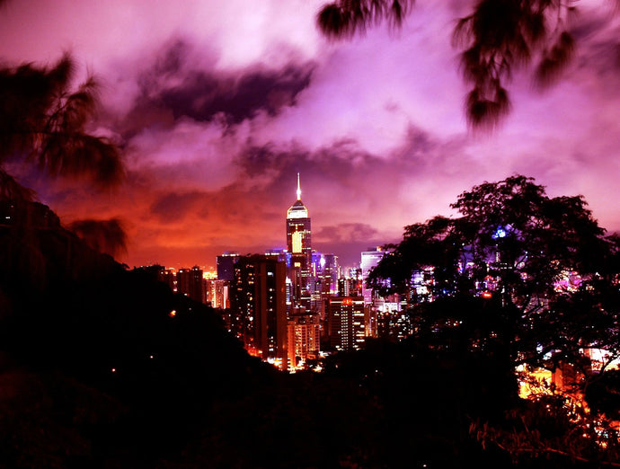 Enchanting Hong Kong: Victoria Peak Nightscape Tracy McCrackin Photography Wall art - Tracy McCrackin Photography