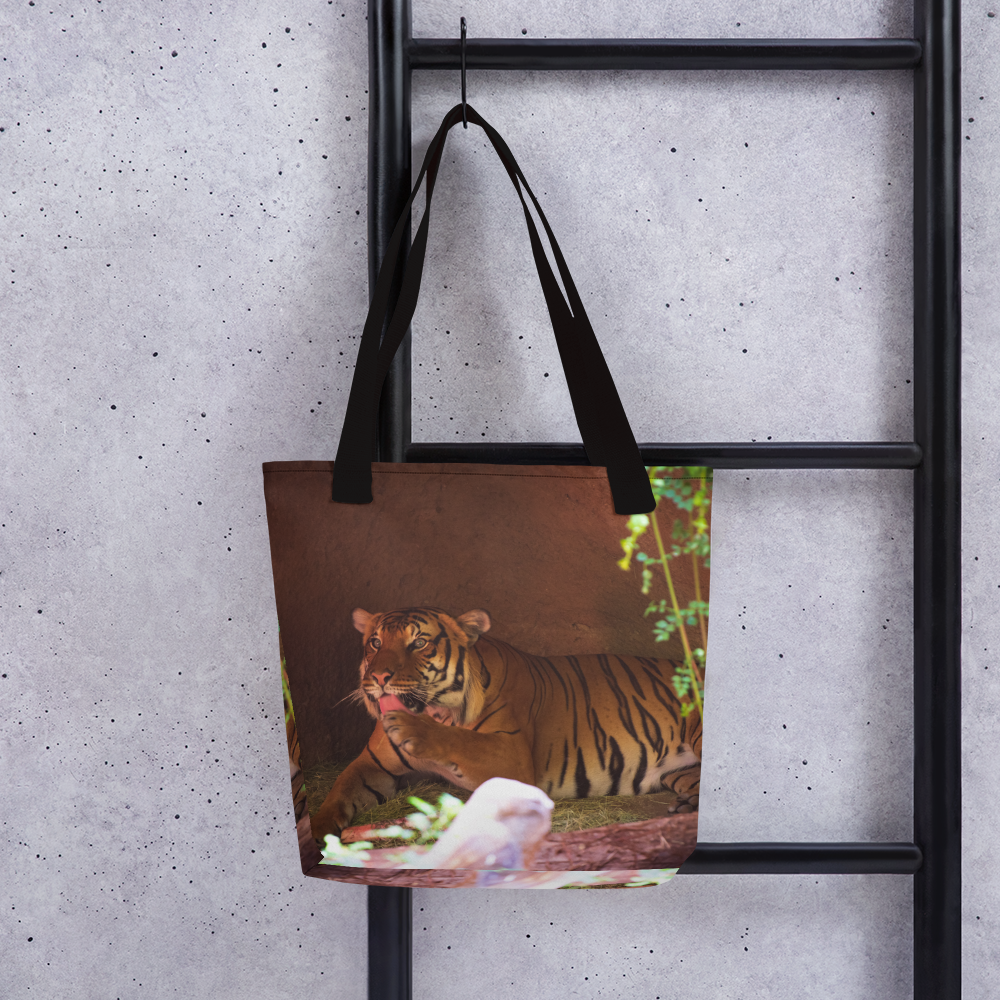 Lion Tote bag Giclee / Black Printful Bags - Tracy McCrackin Photography