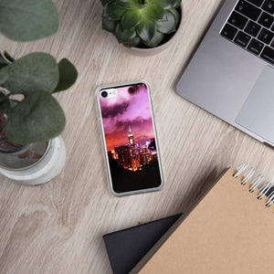 Hong Kong Ruby Sky iPhone Case Tracy McCrackin Photography - Tracy McCrackin Photography