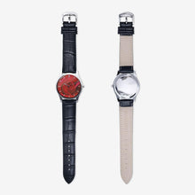 Load image into Gallery viewer, Red Rose Quartz Watch (Black) Printy6 Watch - Tracy McCrackin Photography