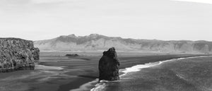 Arctic Marvel: Iceland's Black Sandy Beaches Panorama Tracy McCrackin Photography Wall art - Tracy McCrackin Photography