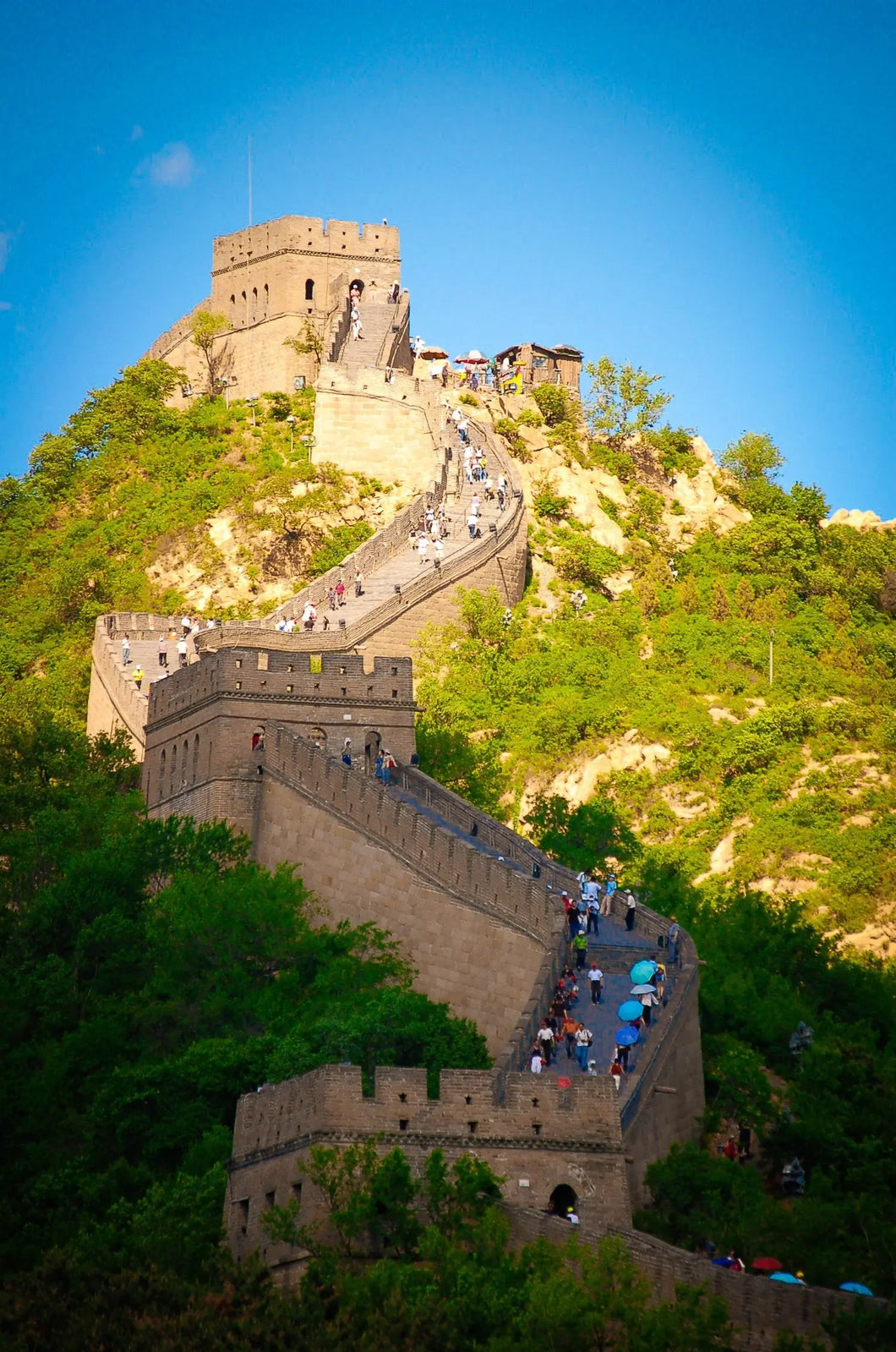 Majestic Pathways: The Great Wall of China on a Sunlit Journey Giclee / Colored / 5 x 7 Tracy McCrackin Photography Wall art - Tracy McCrackin Photography