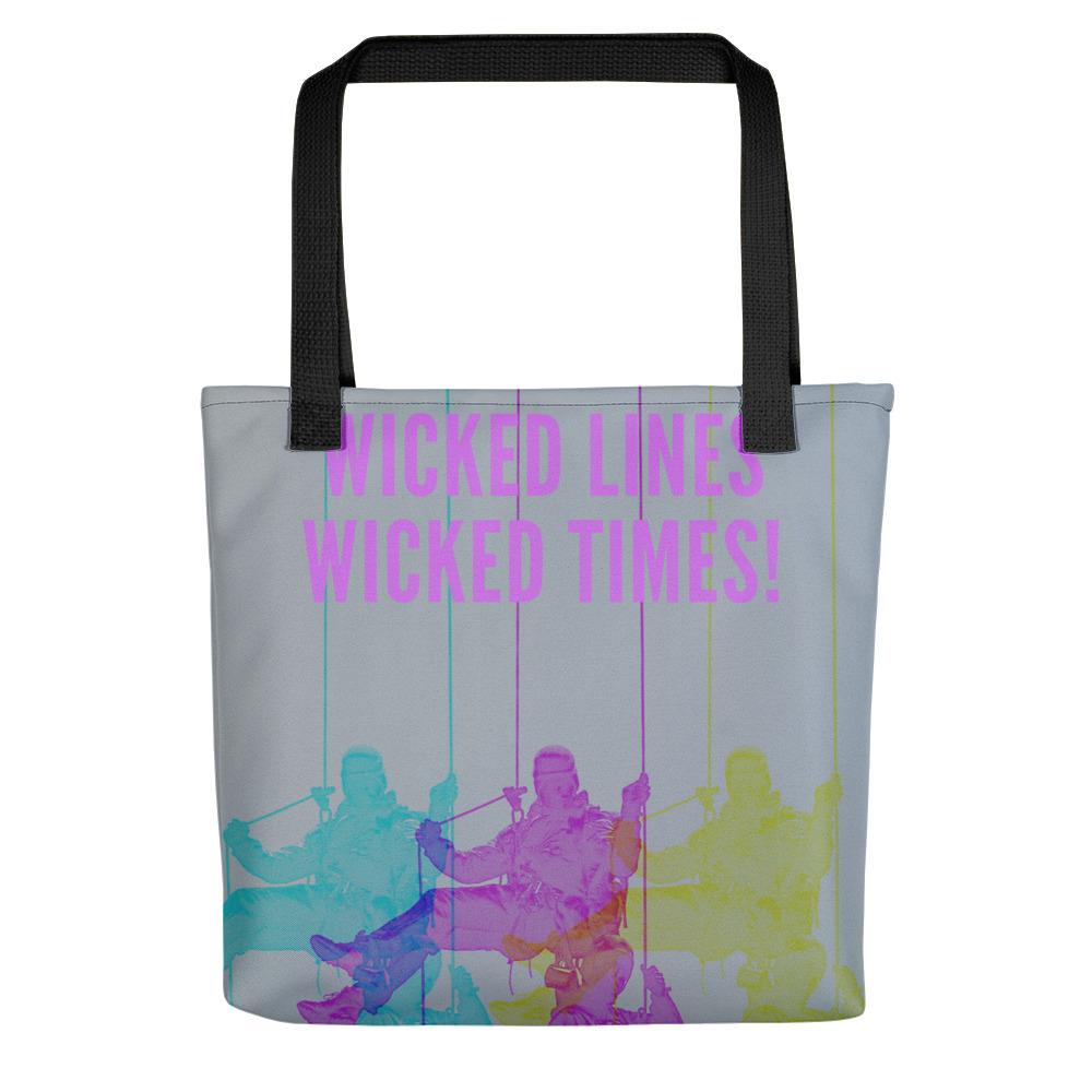 Wicked Times Rock Climbing Tote bag Giclee / Black Tracy McCrackin Photography - Tracy McCrackin Photography