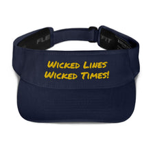 Load image into Gallery viewer, Wicked Times Rock Climbing Visor Giclee / Navy Tracy McCrackin Photography - Tracy McCrackin Photography