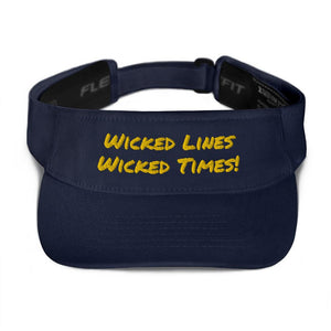 Wicked Times Rock Climbing Visor Giclee / Navy Tracy McCrackin Photography - Tracy McCrackin Photography