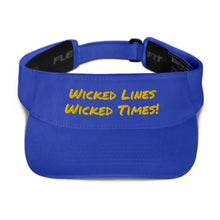 Load image into Gallery viewer, Wicked Times Rock Climbing Visor Giclee / Royal Tracy McCrackin Photography - Tracy McCrackin Photography