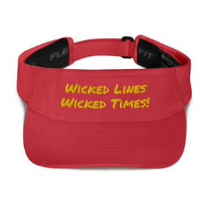 Wicked Times Rock Climbing Visor Giclee / Red Tracy McCrackin Photography - Tracy McCrackin Photography