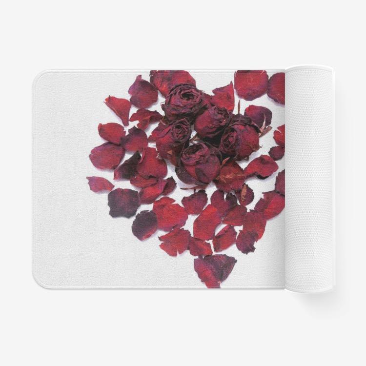 Heart Rose Non-Slip Soft Kitchen Mat Bath Rug Doormat 18'' x 30'' Printy6 Blanket - Tracy McCrackin Photography