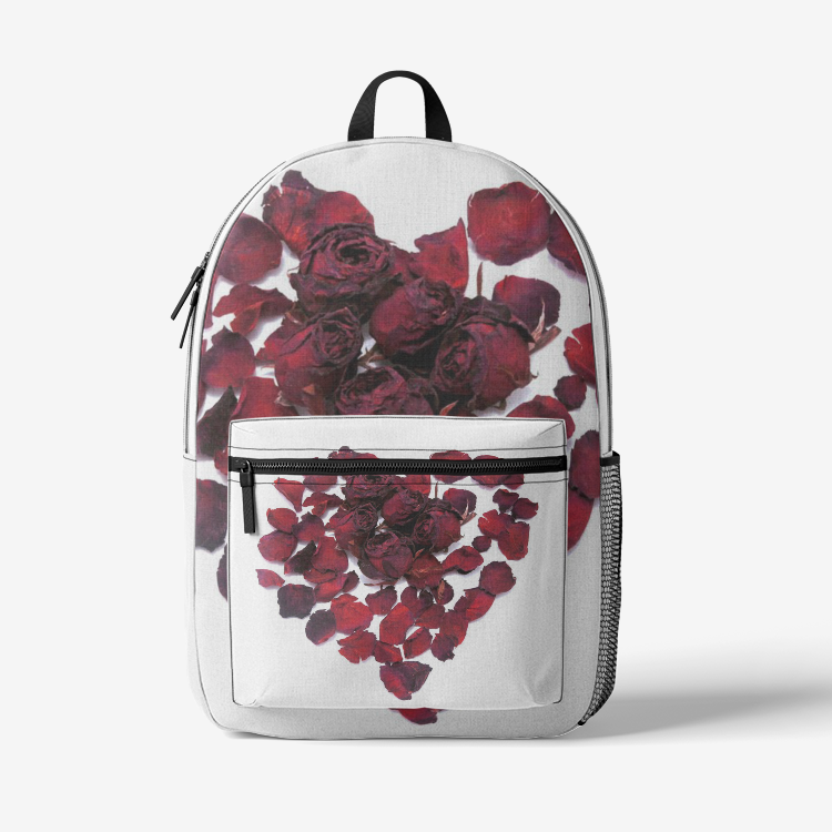 Heart's Delight Backpack Black Printy6 Bags - Tracy McCrackin Photography