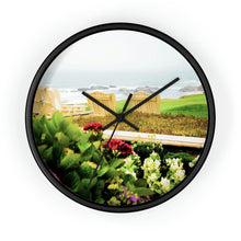 Load image into Gallery viewer, Beach Time Wall clock - Carmel, California Black / 10&quot; / Black Printify Home Decor - Tracy McCrackin Photography