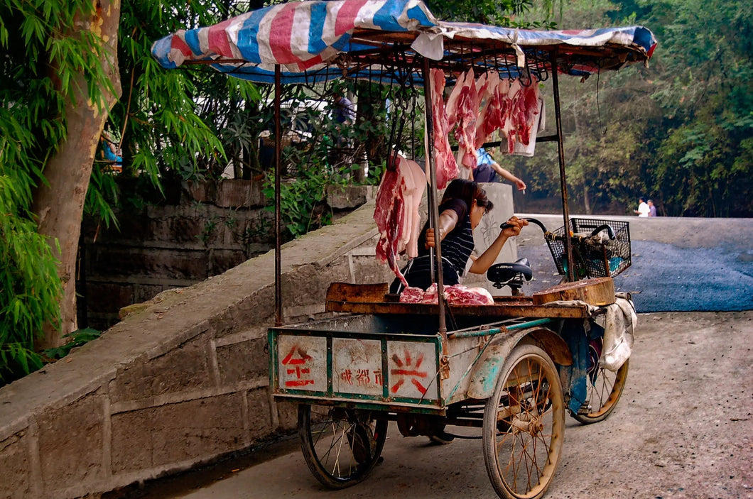 Grit and Resilience: The Meat Cart Woman Giclee / Colored / 5 x 7 Tracy McCrackin Photography Wall art - Tracy McCrackin Photography