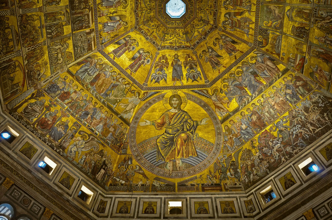 Radiance of Renaissance: The Florence Baptistery Golden Dome Giclee / Colored / 8 x 10 Tracy McCrackin Photography Wall art - Tracy McCrackin Photography