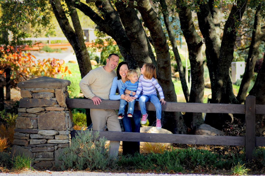 family-portraits-trees-and-fence Giclee / Colored / 5 x 7 Tracy McCrackin Photography - Tracy McCrackin Photography