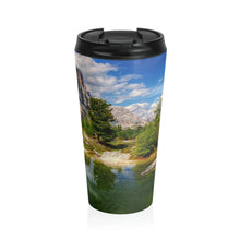 Load image into Gallery viewer, Lovely Lake Stainless Steel Travel Mug 15oz Printify Mug - Tracy McCrackin Photography