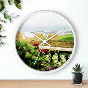 Beach Time Wall clock - Carmel, California Printify Home Decor - Tracy McCrackin Photography