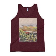 Load image into Gallery viewer, Peaceful Escape Unisex Tank Top - Carmel, California Giclee / Tri-Cranberry / XS Tracy McCrackin Photography - Tracy McCrackin Photography