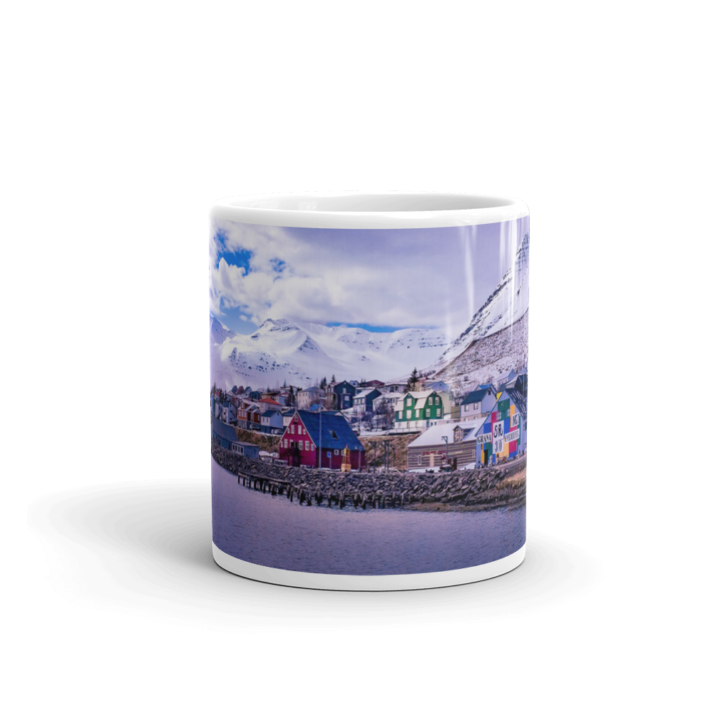 Icelandic Village by the Bay Mug 11oz Printful Home Decor - Tracy McCrackin Photography