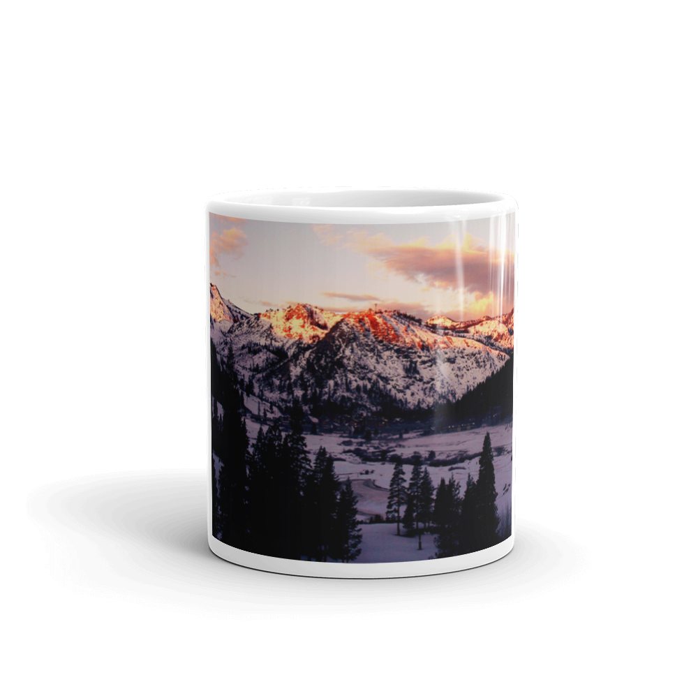 Squaw Creek Snowy Mountains Mug Giclee / 11oz Printful Home Decor - Tracy McCrackin Photography