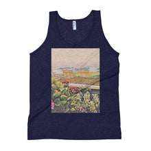 Load image into Gallery viewer, Peaceful Escape Unisex Tank Top - Carmel, California Giclee / Tri-Indigo / XS Tracy McCrackin Photography - Tracy McCrackin Photography