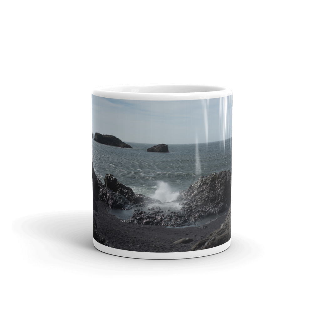 Crashing Waves of Iceland Coffee Mug Giclee / 11oz Printful Home Decor - Tracy McCrackin Photography