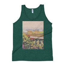 Load image into Gallery viewer, Peaceful Escape Unisex Tank Top - Carmel, California Giclee / Tri-Evergreen / XS Tracy McCrackin Photography - Tracy McCrackin Photography