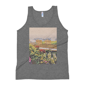 Peaceful Escape Unisex Tank Top - Carmel, California Giclee / Athletic Grey / XS Tracy McCrackin Photography - Tracy McCrackin Photography