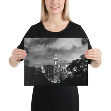 Load image into Gallery viewer, Hong Kong Cityscape Framed poster (BW) Tracy McCrackin Photography - Tracy McCrackin Photography